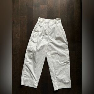 Aritzia White cargo balloon pants